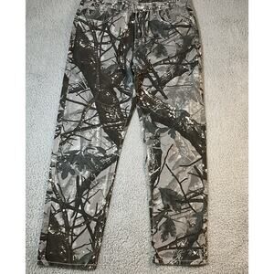 Real Tree Camo Pants Men L Manfinity Jeans Hunting Wear Straight Leg Denim Baggy